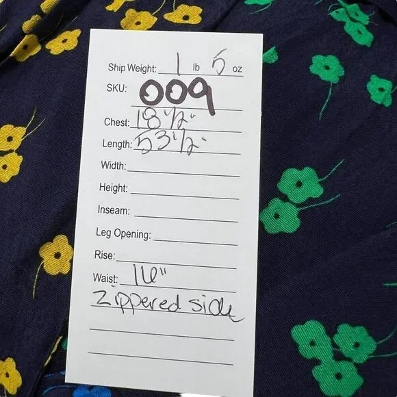 Boden NWT Maxi Floral Pattern Long Sleeve Button-Front Dress Size 8R